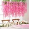 12 Pack Wisteria Hanging Flowers, 3.6 Feet/Pcs Fake Wisteria Flowers Garland(Pink)